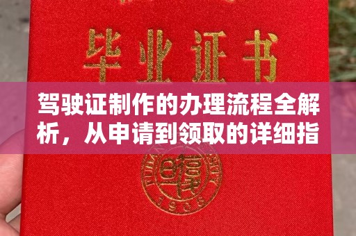 内湖驾驶证制作的办理流程全解析，从申请到领取的详细指南